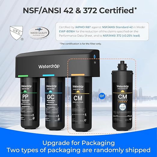 Waterdrop TSB-10-CM Under Sink Water Filter System, FL and Washington, Under - Image 5