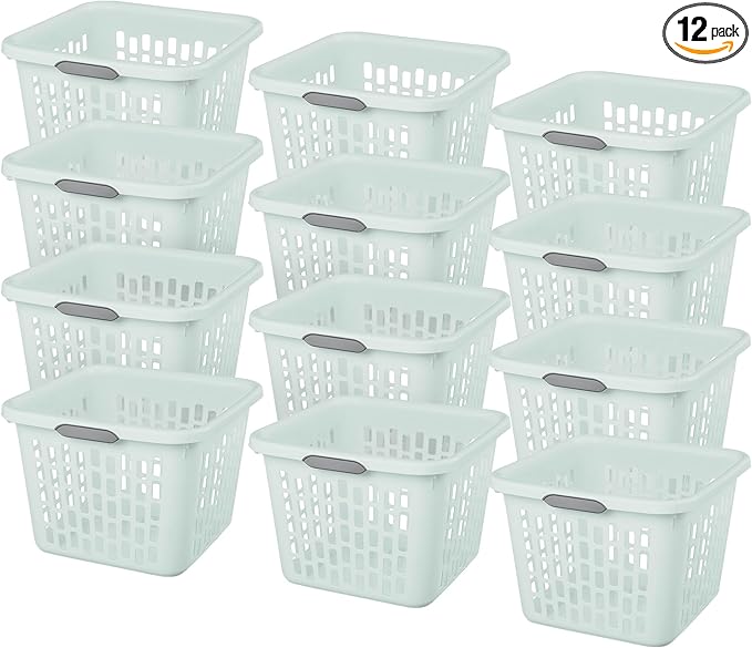 Sterilite Laundry Basket, Plastic Clothes Hamper, Large Square Bin by Sterilite