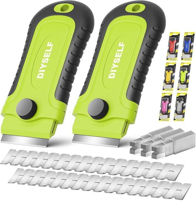 DIYSELF 2 Pack Razor Blade Scraper Tool by DIYSELF