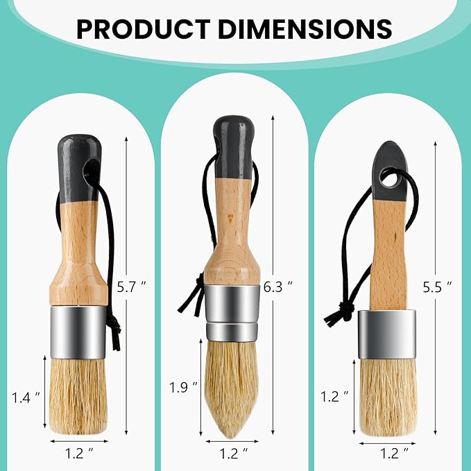 Mister Rui Chalk Wax Paint Brush, Chalk Paint Brushes - Image 7