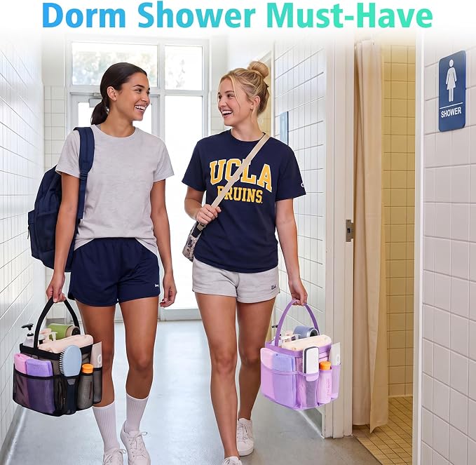 EUDELE 2 Pack Mesh Shower Caddy Portable - Image 2