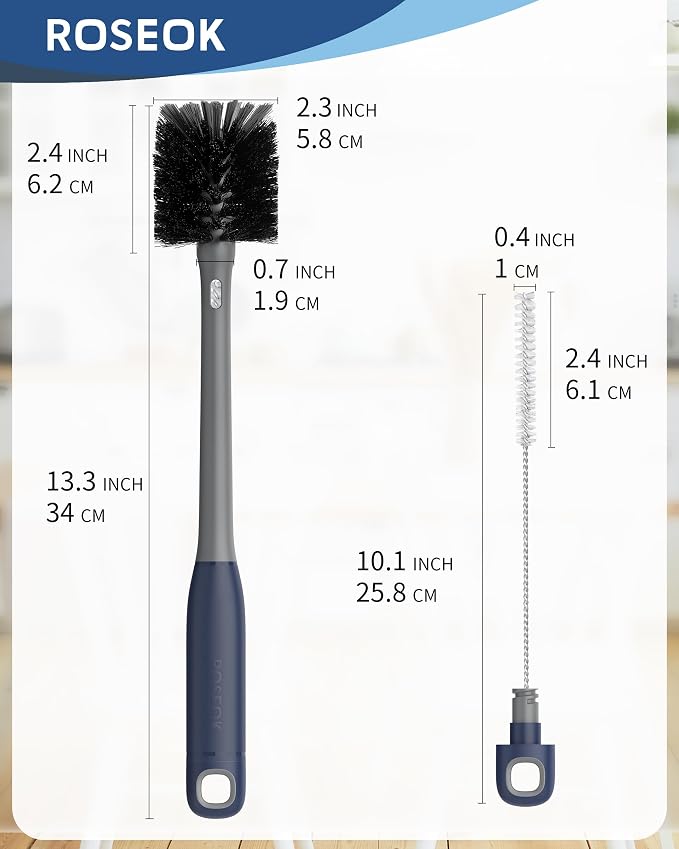 ROSEOK 2 in 1 Bottle Brush - Image 2