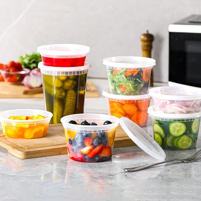 AOZITA 48 Sets Plastic Deli Containers - Image 6
