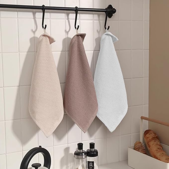 Cotton Dish Cloths 6 Pack, 12x12 Inch – Super Absorbent, Quick-Dry & Reusable - Image 8