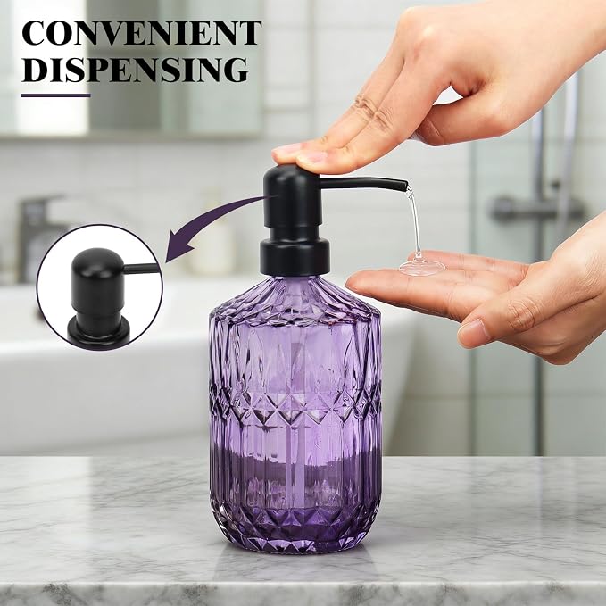 13.5oz Glass Soap Dispenser - Image 4
