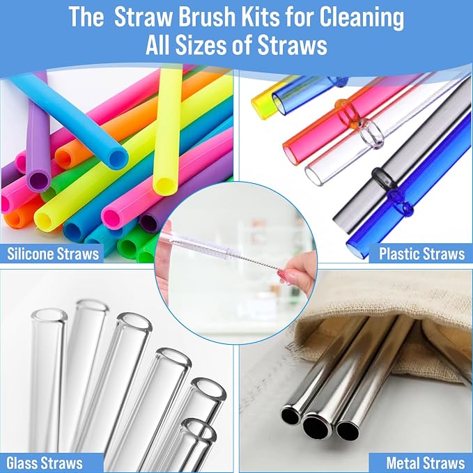 Water Bottle Cleaner Brush Set for Owala 24oz/32oz/40oz Cup, Cleaning Kit for - Image 6