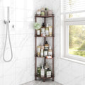 ELYKEN Corner Shower Caddy Standing, 4 Tier Metal Shower Organizer by ELYKEN