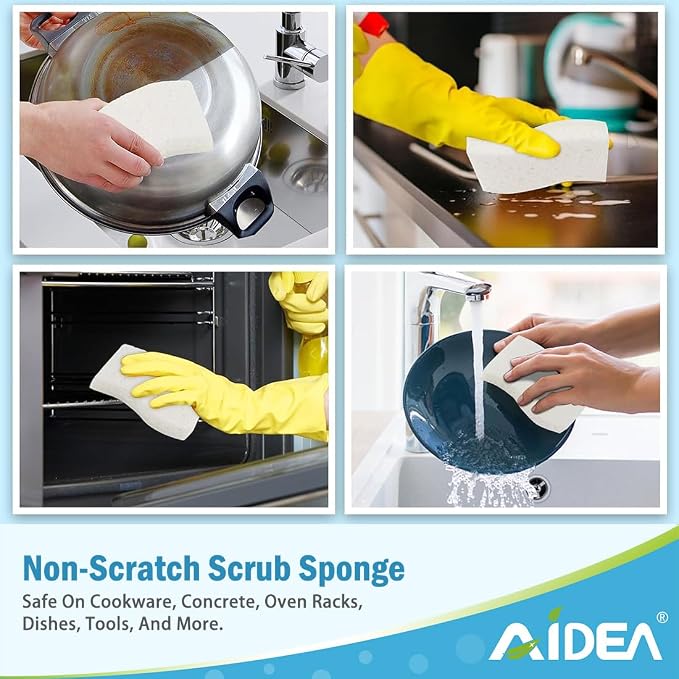 AIDEA Sponges Kitchen, Non-Scratch Scrub Sponge - Image 5