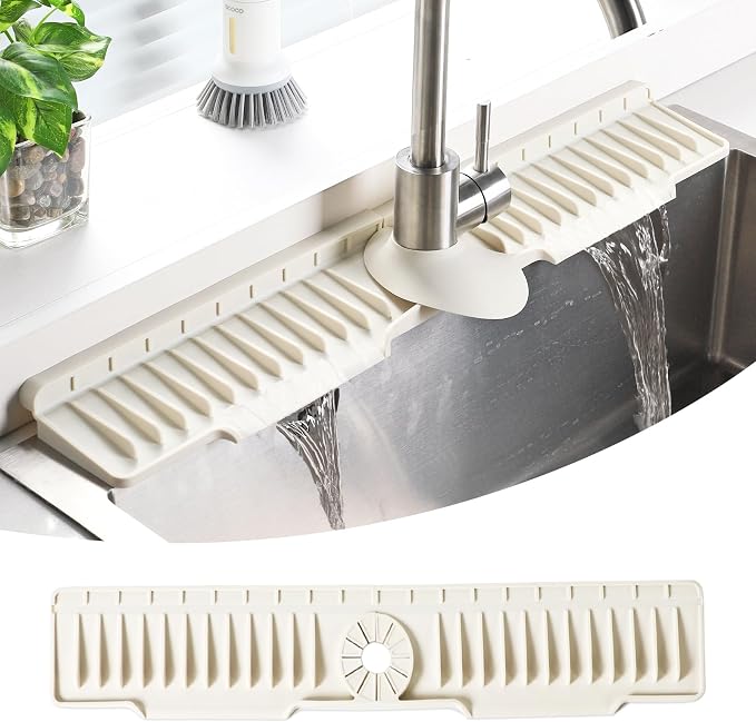 24" Silicone Sink Mat for Kitchen, Sink Splash Guard Behind the Faucet by Unknown