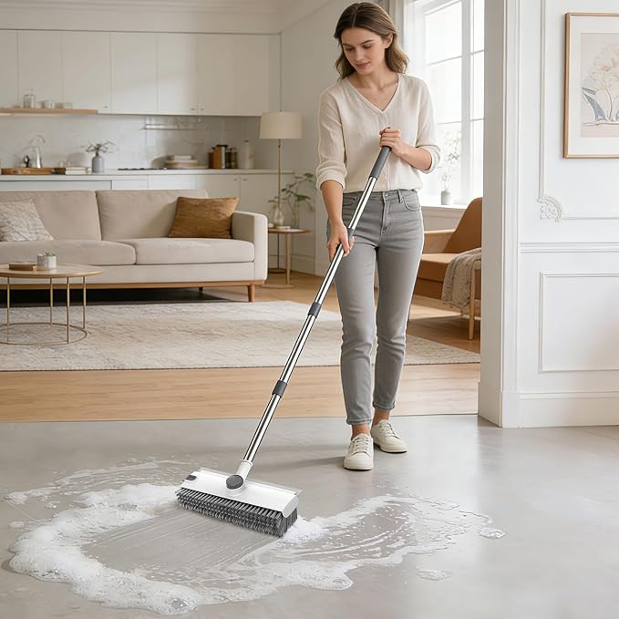 SetSail Floor Scrub Brush with 54in Adjustable Long Handle, Heavy Duty Floor - Image 7