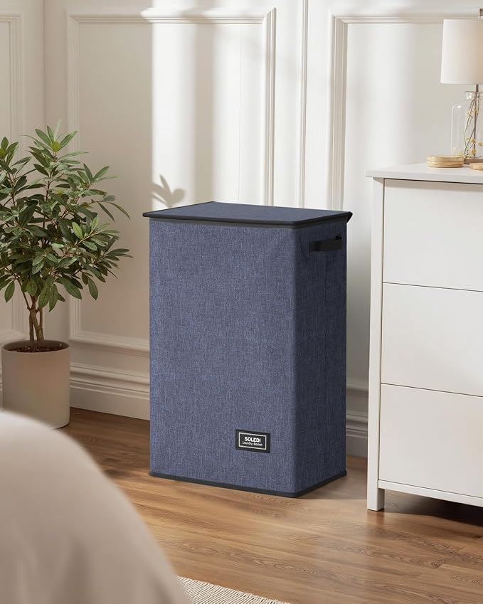 SOLEDI 90L Laundry Hamper with Lid, Large Collapsible Laundry Basket | Sturdy - Image 7