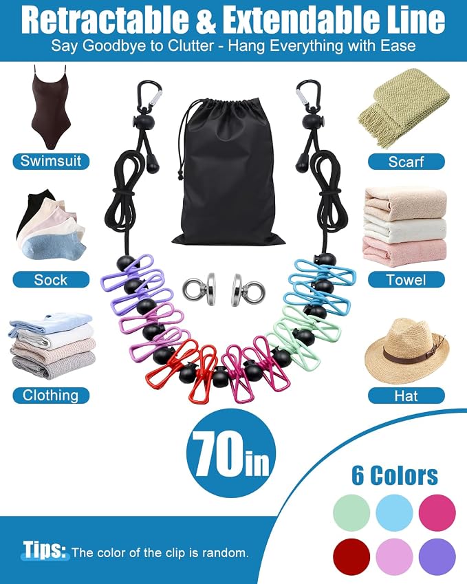 Magnetic Retractable Clothesline - Image 3