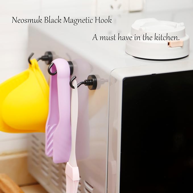 Neosmuk Magnetic Hooks, 40lb Heavy Duty, 10 Pack - Image 3