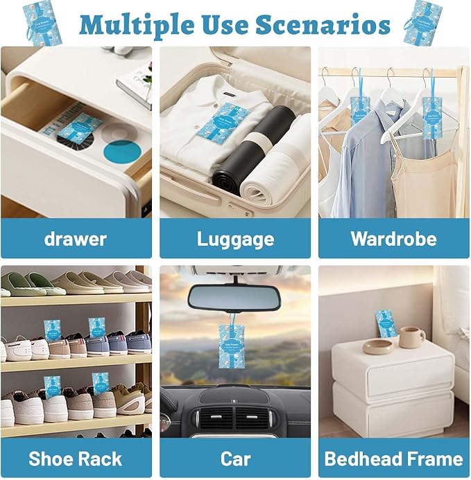 STRN Scented Sachets for Drawer and Closet, Baby Powder Scent 14 Packs - Image 5