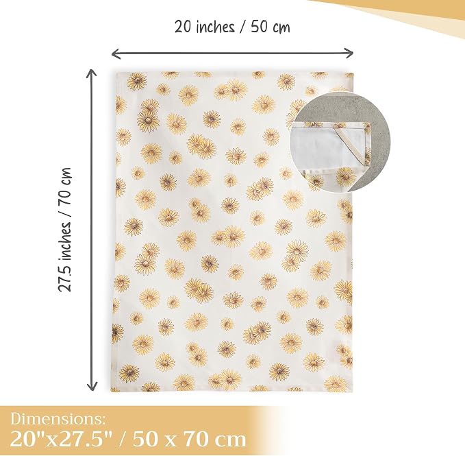 Maison d' Hermine Kitchen Towels Set of 3 Reusable 100% Cotton 27.50" x 20" - Image 4