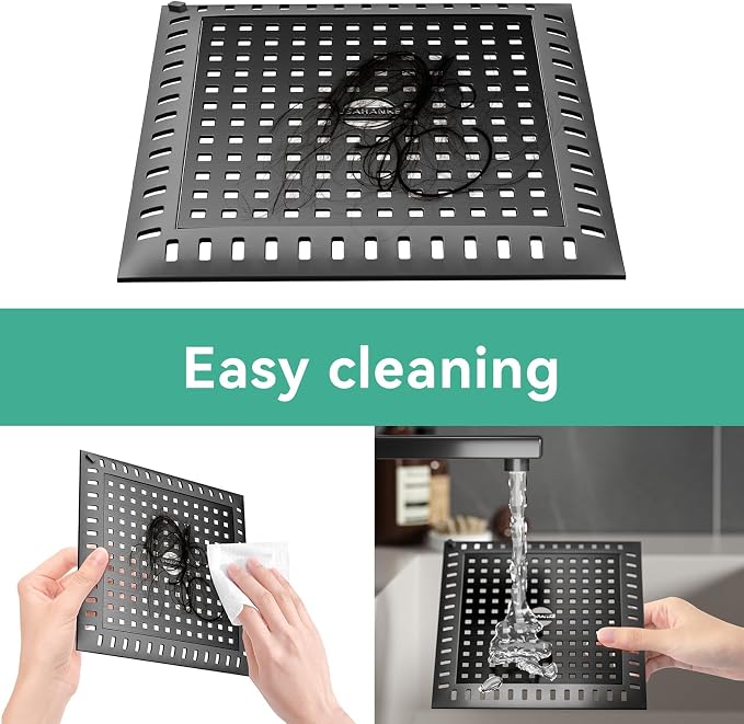 Drain Hair Catcher for Bathroom Sink, 4.8" Stainless Steel and Silicone Shower - Image 5