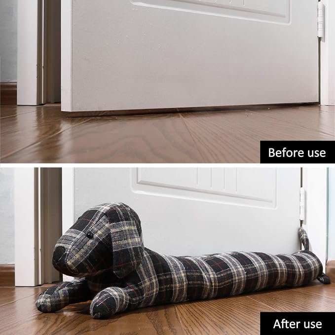 SWISSELITE 36 Inch Under Door Stopper, Decorative Door Noise Blocker | Weighted - Image 5