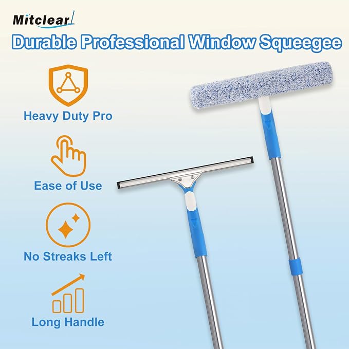 77'' Long Squeegee Window Cleaner Tool - Image 2
