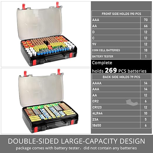 Battery Organizer Storage Case - Image 3
