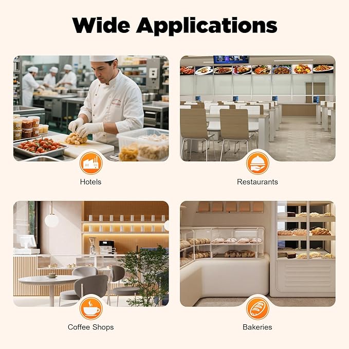 Commercial Conveyor Toaster-300 Slices/Hour, 2200W Stainless Steel Toasters with Double Heating Tubes & Adjustable Speed, Toaster Ovens Countertop for Raditional White Slices, Wheat Bagel Halves