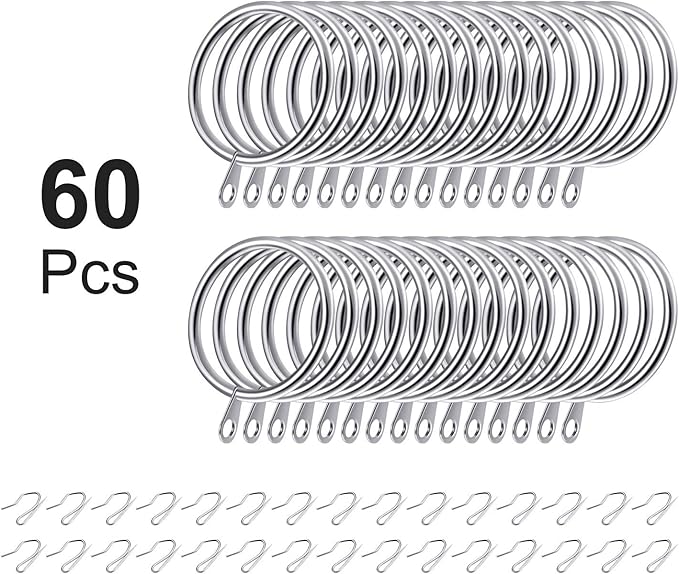 Hotop 30 Pcs Metal Curtain Rings - Image 3