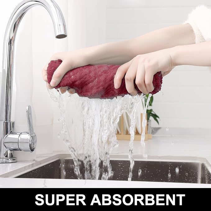 Homaxy Large Premium Cotton Kitchen Towels 16"x 28", 6 Pack - Image 3