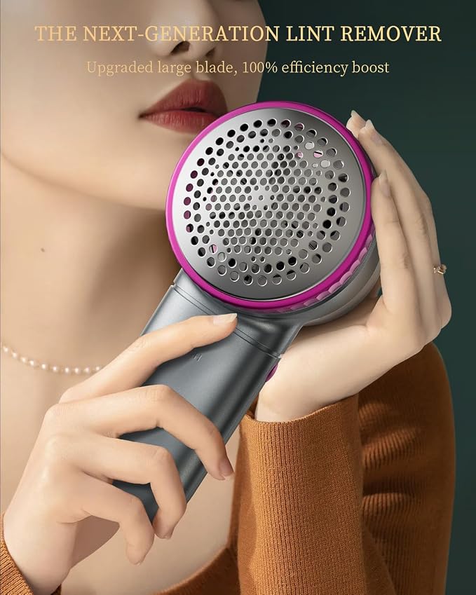 Fabric Shaver with Lint Brush, Large Lint Shaver with Digital Display | - Image 2
