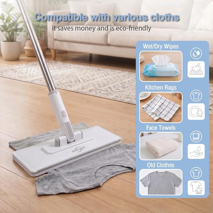 Pawnexa Mop, Clamp Mop, Hands Free Multi Purpose Flat Mops - Image 3