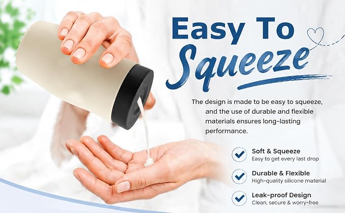 Dishwashing Soap Dispenser, Soft Silicone Dish Soap Squeeze Bottle, Leak-Proof - Image 7