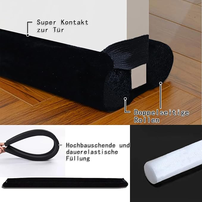 BKSAI Door Draft Stopper for Doors 31-39" No Adhesive Draft Stopper for Bottom - Image 9