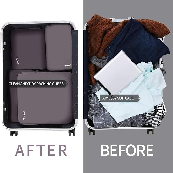BAGAIL 4 Set/6 Set/8 Set Compression Packing Cubes Travel Accessories - Image 6