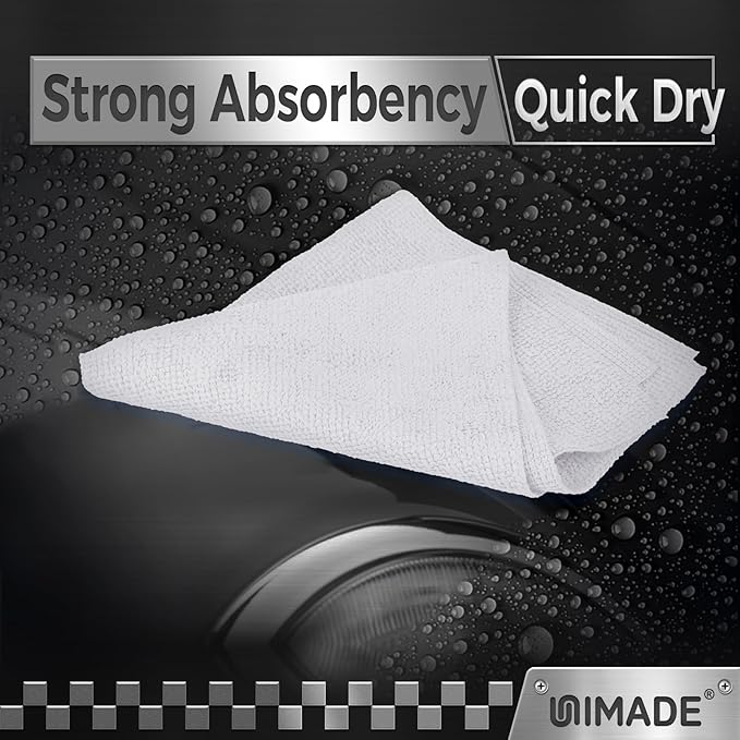 UNIMADE Shop Towels, 400 Pack Commercial Grade Work Rags Microfiber Towels - Image 8