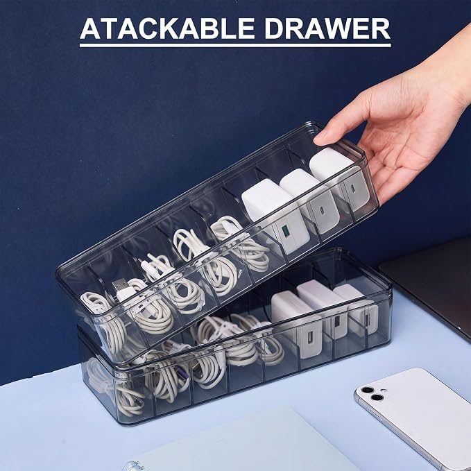 Tatuo 4-Pack Cord Organizer Box - Image 8