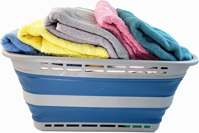 SAMMART 42L Collapsible Plastic Laundry Basket - Image 5