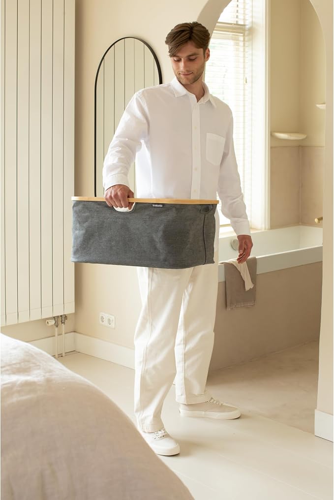 Brabantia - Foldable Laundry Basket 10.6 Gal - Water Resistant Hamper - Image 10