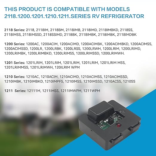 Temp Monitor Control Kit 637360 Compatible with Norcold 2118, 1200, 1201, 1210, 1211 Series for RV Refrigerator partsrv Temperature Monitor RV Refrigerator Overheat Sensor Models