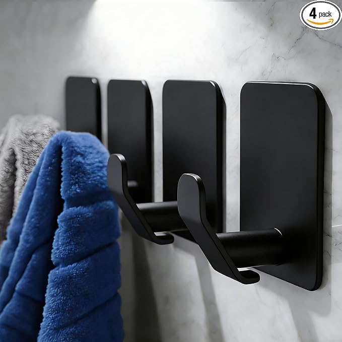 4 Pack Adhesive Hooks by DELITON