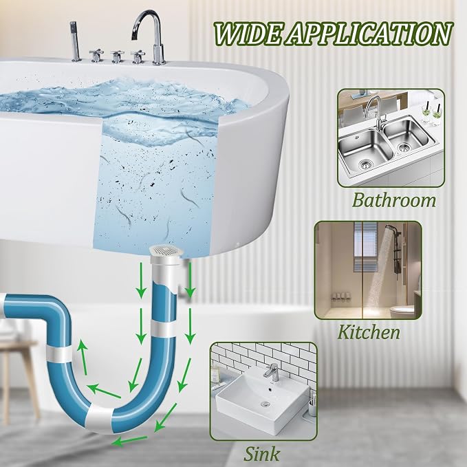 Waziaqoc 2 Pack Drain Hair Catcher, Square Silicone, - Image 6
