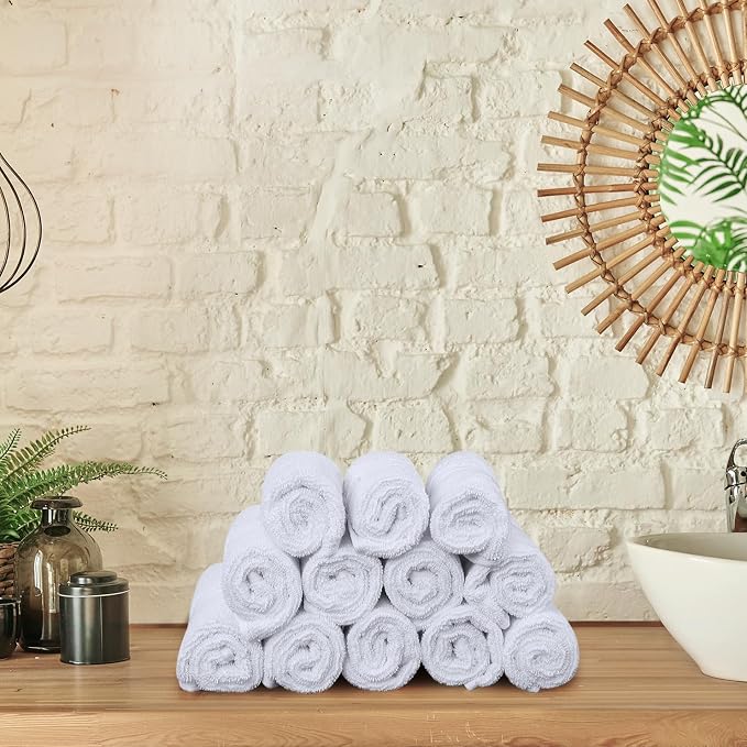Utopia Towels 12 Pack Premium Wash Cloths, 12x12 in, 100% Cotton, Gym & Face - Image 7