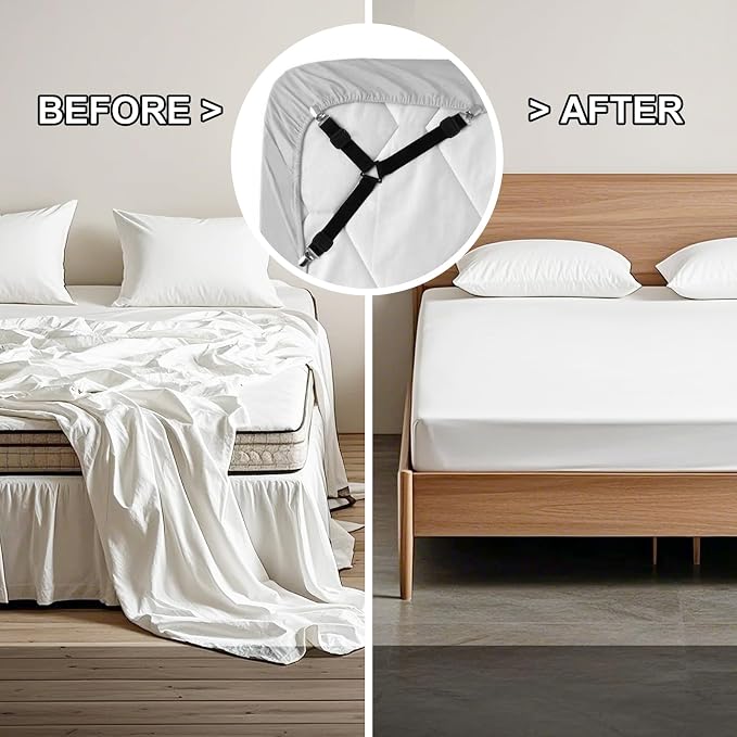 Fitted Bed Sheet Straps: Sheet Holder Suspenders - Image 3