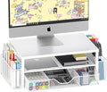Desk Organizer and Accessories, 2-Tier Computer Monitor Stand Riser by OPNICE