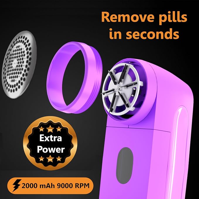 Pionix Fabric Shaver, Sweater Shavers to Remove Pilling, High-Perf Defuzzer - Image 3