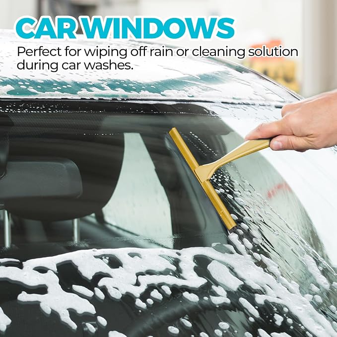 12" Shower Squeegee for Glass Doors, Tile Walls, Car Windows, New Home - Image 6