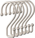 Goowin Metal Shower Curtain Hooks Rings, S Shape Metal Shower Curtain Rings by Goowin