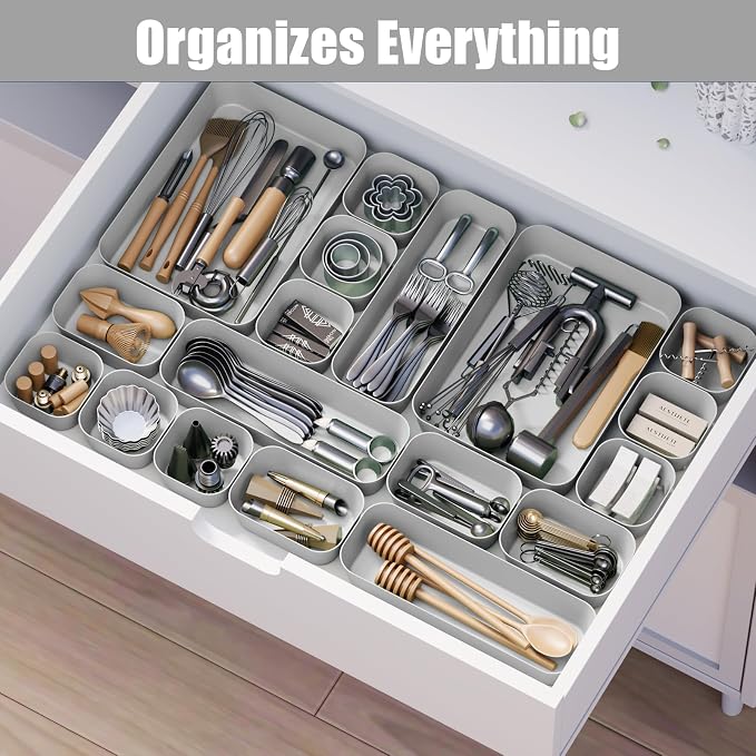 Drawer Organizers Bins 10 PCS for Bathroom Makeup Desk Office | - Image 5