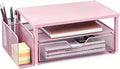 Spacrea Monitor Stand with Drawer and Pen Holder | Monitor Riser Desk by Spacrea