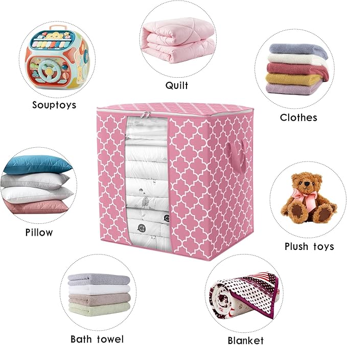 Storage Bags 3 Pack 100L Clothes Organization and Storage Containers | Large - Image 7