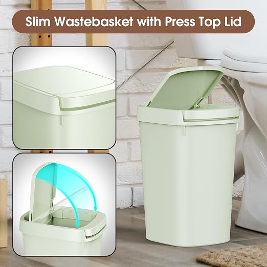 CEROELDA 3 Pack Bathroom Trash Can - Image 4