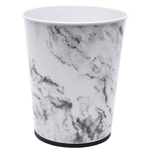 Bath Bliss 5 Liter Small Wastebasket | Round Open Top | Trash Can | Bathroom | by BathBliss