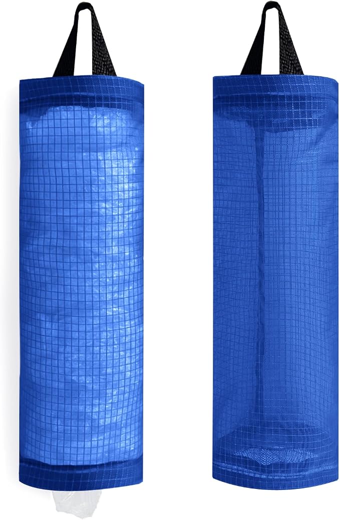Plastic Bag Holder, Mesh Grocery Bag Holder Hanging Storage Bag Dispenser by TOGETRUEHOME